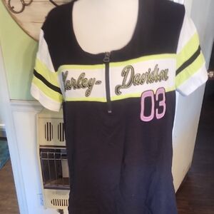 Harley-Davidson Black and White Shirt